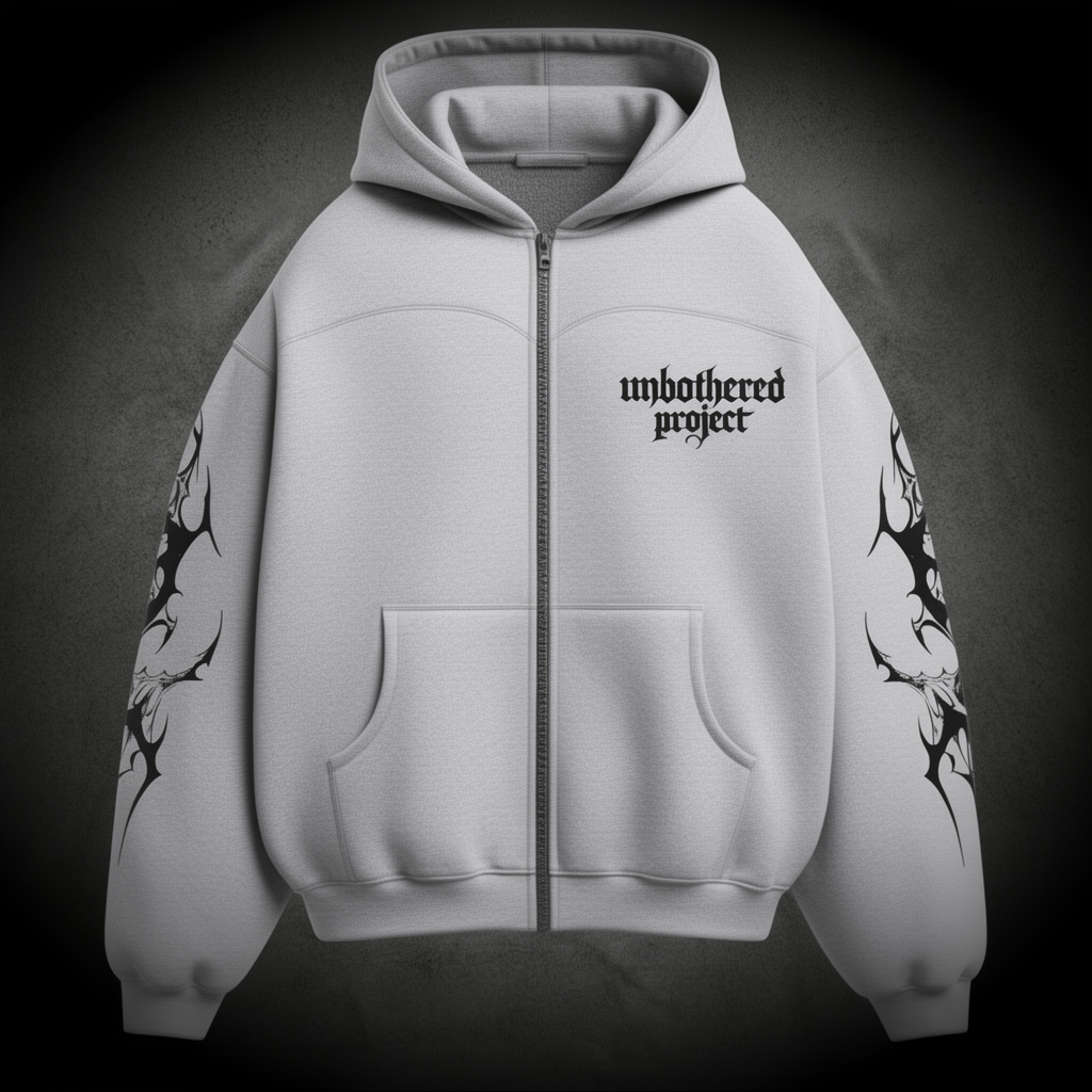 UNBOTHERED | ZIP HOODIE