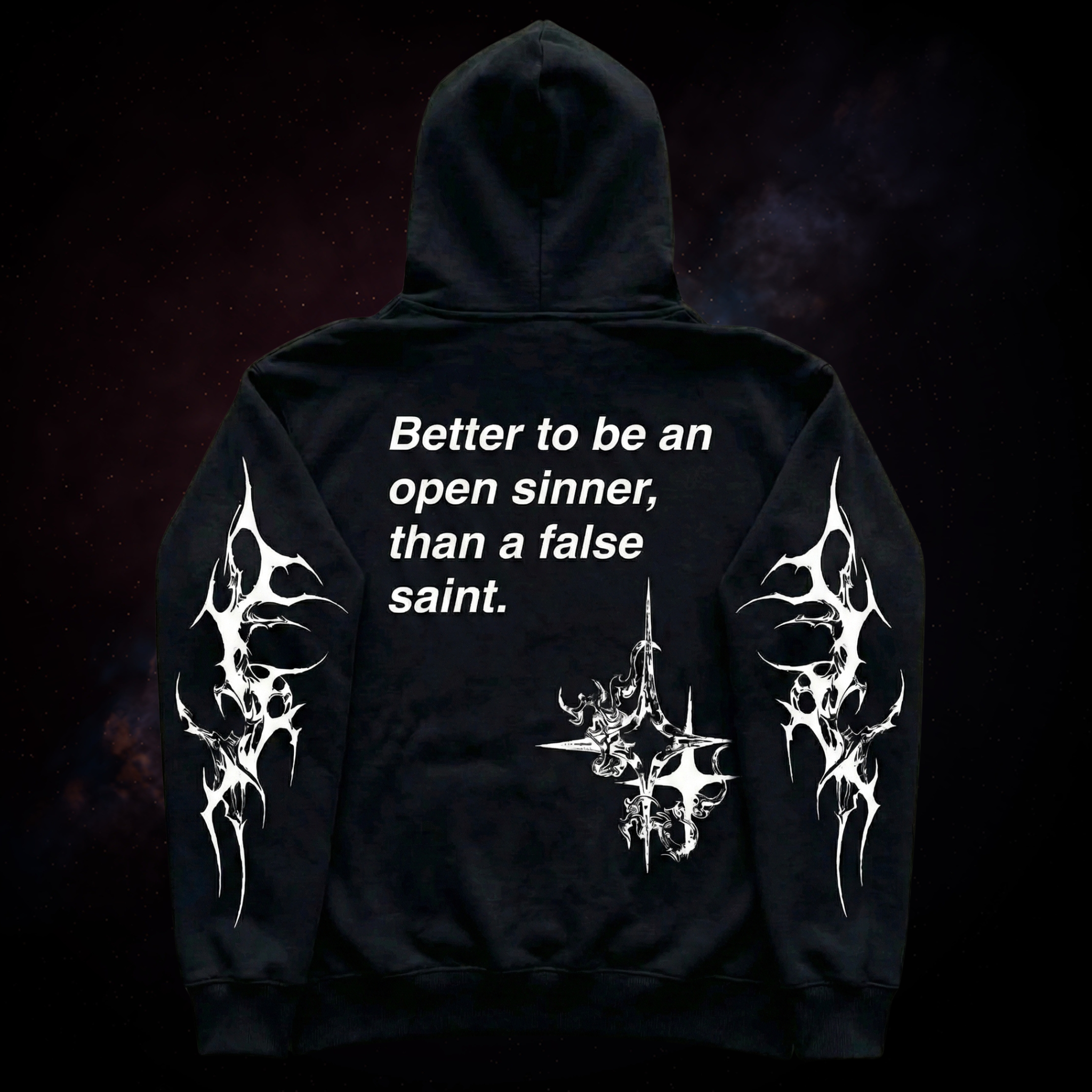 Better To Be An Open Sinner, Than a False Saint | ZIP HOODIE